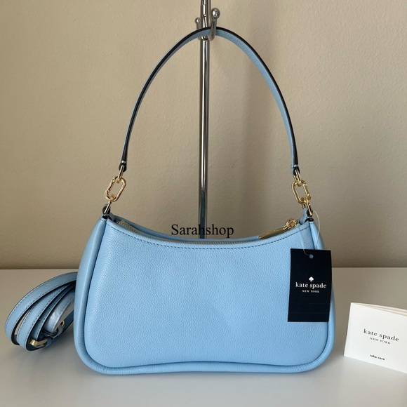 ♠️Kate Spade Kayla Woven Leather Small Convertible Shoulder Bag - Picture 2 of 12